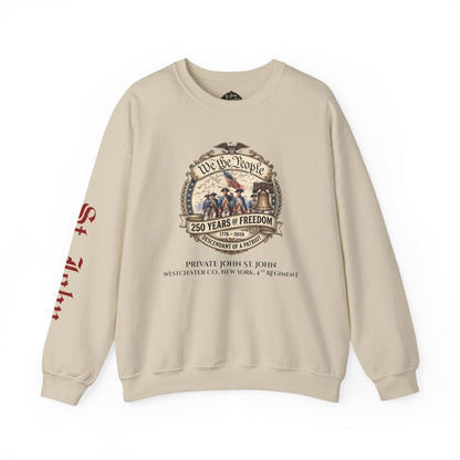 Crewneck Sweatshirt — "We the People: 250 Years of Freedom" Patriotic Graphic