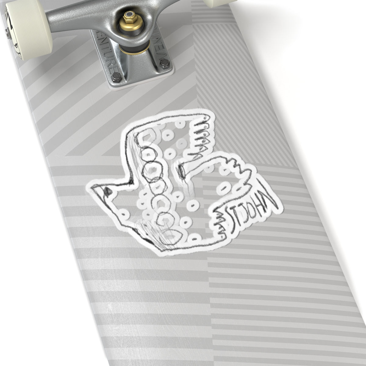 Christopher St. John Art Sketch Kiss-Cut Sticker — Hand-Drawn Whimsical Laptop Decal
