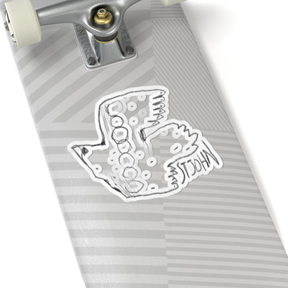 Christopher St. John Art Sketch Kiss-Cut Sticker — Hand-Drawn Whimsical Laptop Decal