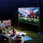Portable Movie Screen with Stand™ – 120” Wrinkle-Free Indoor & Outdoor Viewing