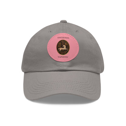 Ancestral Tapestry Vintage Leather Patch Hat