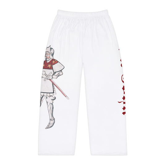 Sir John St. John, Knight-Themed Men's Pajama Pants, Cozy Sleepwear for Men, Perfect for Relaxing Nights, Gift for Father's Day, Pajama Day