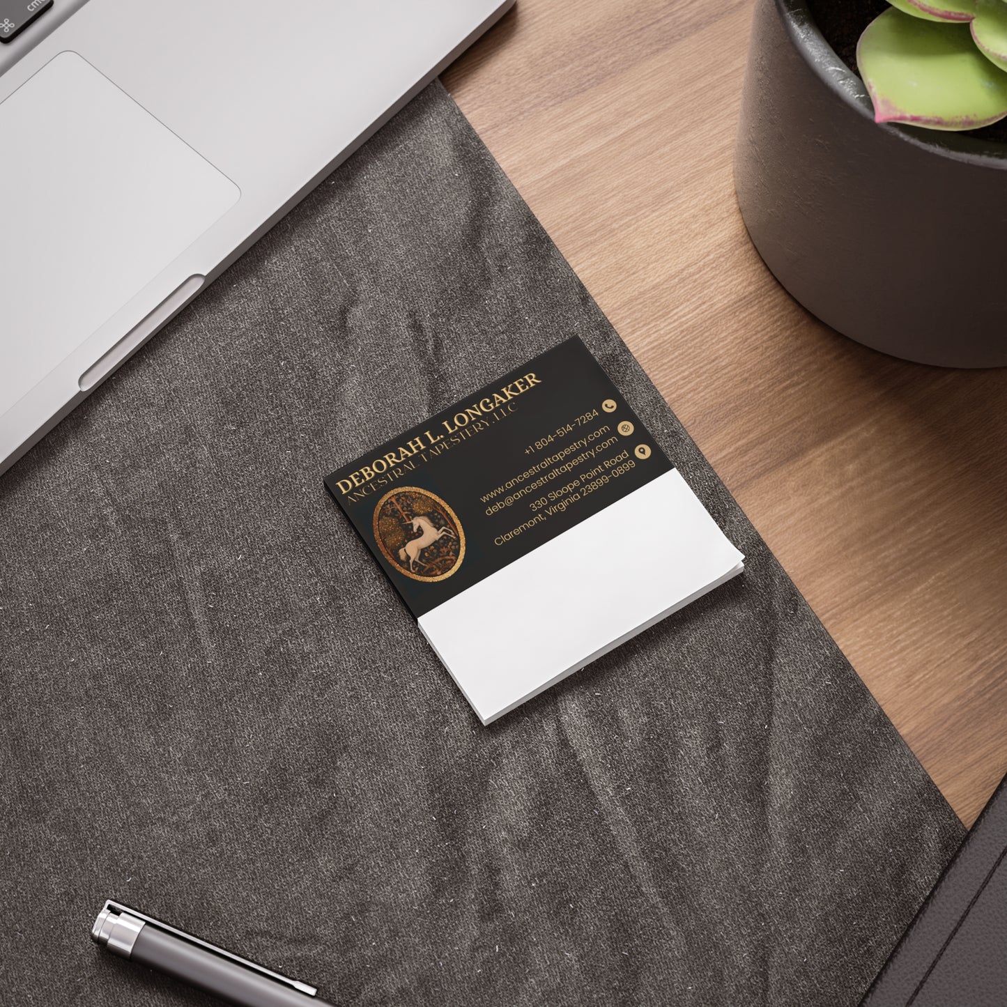 Custom Branded Post-it Note Pads — Personalized Business Contact Sticky Notes