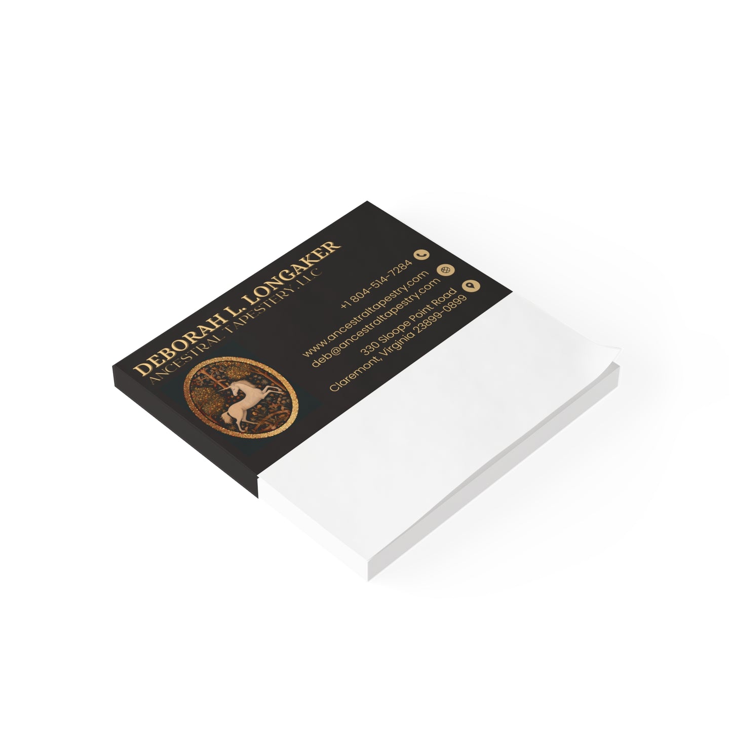 Custom Branded Post-it Note Pads — Personalized Business Contact Sticky Notes