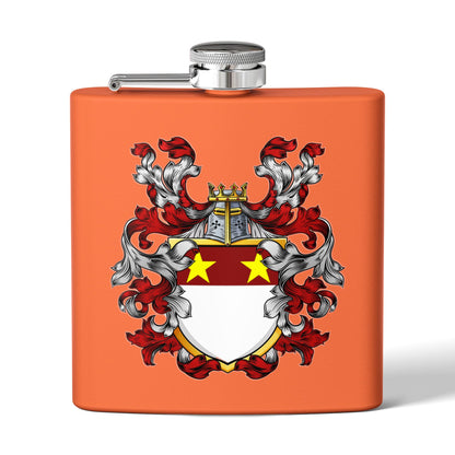St. John Heraldry Stainless Steel Flask, 6oz