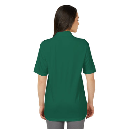 Unisex Performance Polo with Stylish Crest Design, Athletic Shirt for Sports & Everyday Wear, Perfect for Casual Outings, Gifts for Him, Her