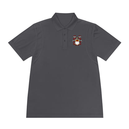 Men's Custom Sport Polo Shirt with Unique Crest Design, Casual Wear, Gift for Dad, Father’s Day, Sports Events, Summer Outing
