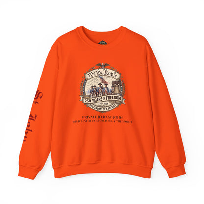 Crewneck Sweatshirt — "We the People: 250 Years of Freedom" Patriotic Graphic