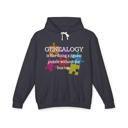 Genealogy is like doing a jigsaw puzzle without the box top Hoodie