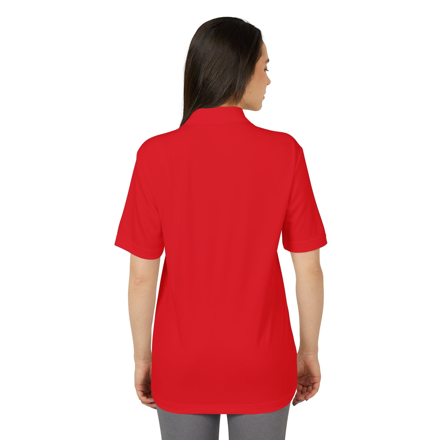 Unisex Performance Polo with Stylish Crest Design, Athletic Shirt for Sports & Everyday Wear, Perfect for Casual Outings, Gifts for Him, Her
