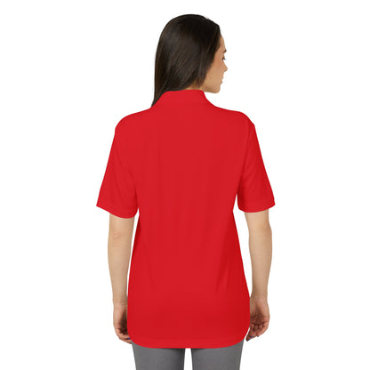 Unisex Performance Polo with Stylish Crest Design, Athletic Shirt for Sports & Everyday Wear, Perfect for Casual Outings, Gifts for Him, Her