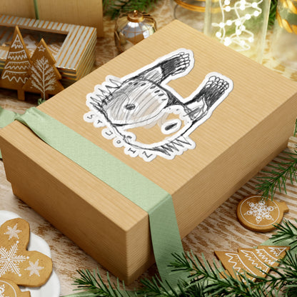 Christopher St. John Art Sketch Kiss-Cut Sticker — Hand-Drawn Whimsical Laptop Decal