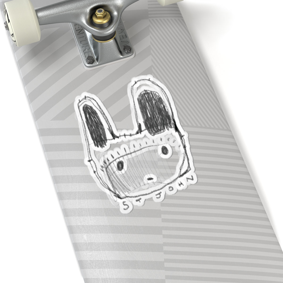 Christopher St. John Art Sketch Kiss-Cut Sticker — Hand-Drawn Whimsical Laptop Decal