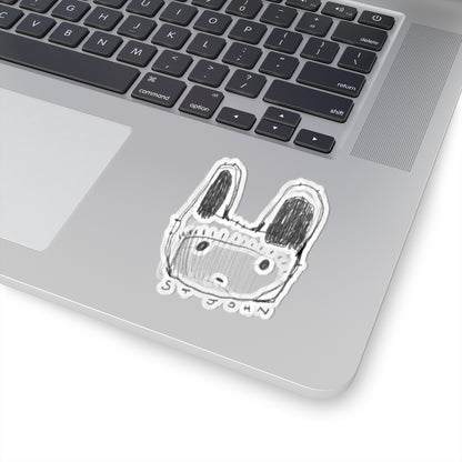 Christopher St. John Art Sketch Kiss-Cut Sticker — Hand-Drawn Whimsical Laptop Decal