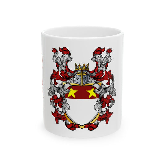 St. John Heraldic Coat of Arms Ceramic Mug —  (11oz/15oz)