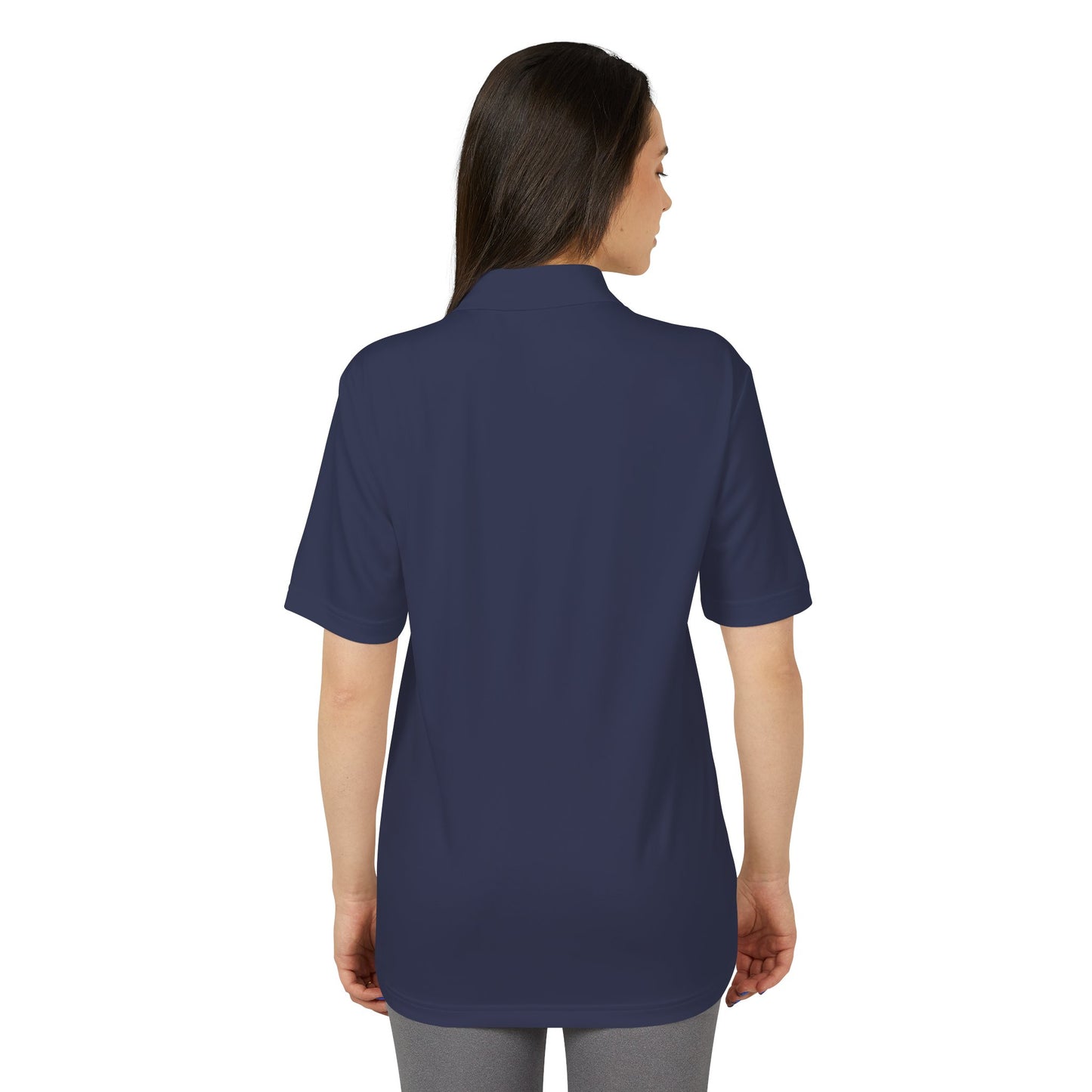 Unisex Performance Polo with Stylish Crest Design, Athletic Shirt for Sports & Everyday Wear, Perfect for Casual Outings, Gifts for Him, Her