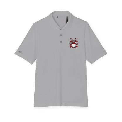 Unisex Performance Polo with Stylish Crest Design, Athletic Shirt for Sports & Everyday Wear, Perfect for Casual Outings, Gifts for Him, Her