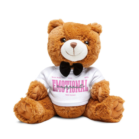 Emotional Support Teddy Bear Plush, Gifts for Kids, Cute Stuffed Animal, Birthday Present, Nursery Decoration, Comfort Toy