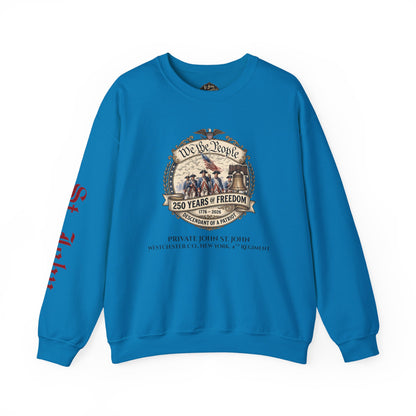 Crewneck Sweatshirt — "We the People: 250 Years of Freedom" Patriotic Graphic