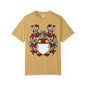 Personalized Heraldic Crest T-Shirt, Family Reunion Attire, Gift for Heritage Lovers, Unique Apparel for Celebrations