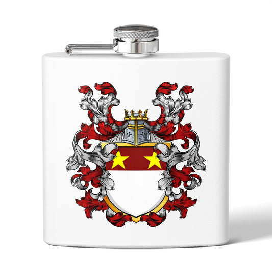 St. John Heraldry Stainless Steel Flask, 6oz