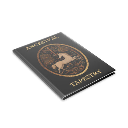 Ancestral Tapestry Hardcover Notebook — Unicorn Crest Journal