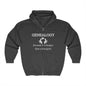 Genealogy Because It's Cheaper Than A Therapist Full Zip Hoodie,  History Sweatshirt, Personalized Family Hoodie, Custom Zip Up, Unisex Hooded Sweatshirt, Gift for Generations