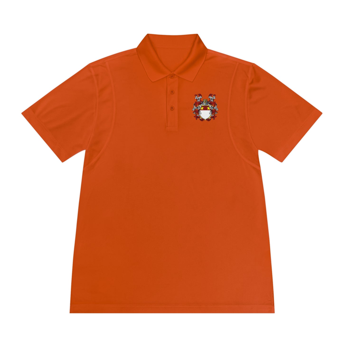 Men's Custom Sport Polo Shirt with Unique Crest Design, Casual Wear, Gift for Dad, Father’s Day, Sports Events, Summer Outing