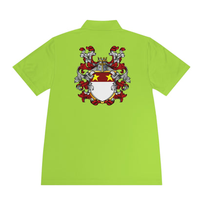 Men's Custom Sport Polo Shirt with Unique Crest Design, Casual Wear, Gift for Dad, Father’s Day, Sports Events, Summer Outing