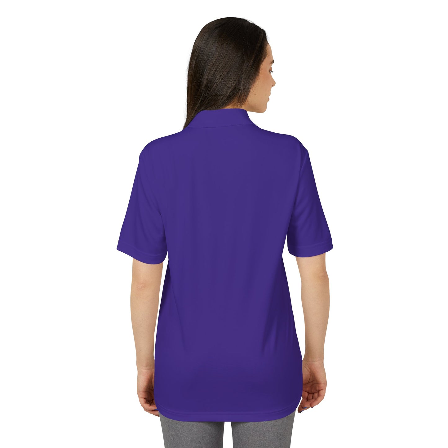 Unisex Performance Polo with Stylish Crest Design, Athletic Shirt for Sports & Everyday Wear, Perfect for Casual Outings, Gifts for Him, Her