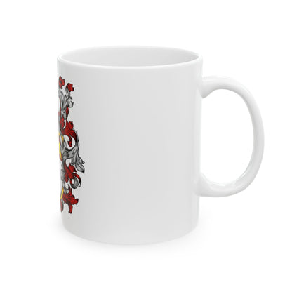 FREE SHIPPING: St. John Heraldic Coat of Arms Ceramic Mug —  (11oz/15oz)
