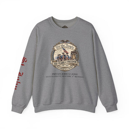 Crewneck Sweatshirt — "We the People: 250 Years of Freedom" Patriotic Graphic
