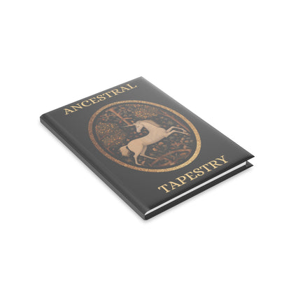 Ancestral Tapestry Hardcover Notebook — Unicorn Crest Journal