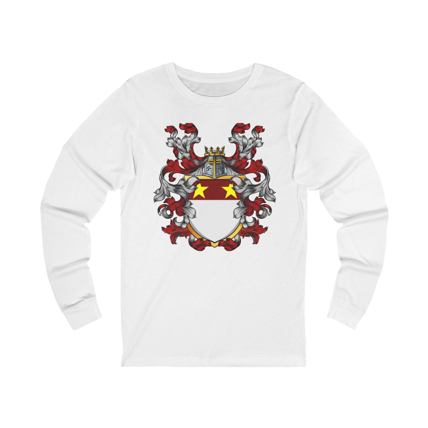 Custom Family Crest Long Sleeve Tee - Unisex Jersey Tee, Gift for Heritage Lovers, Personalized Birthday Gift, Heritage Tee, Stylish [...]