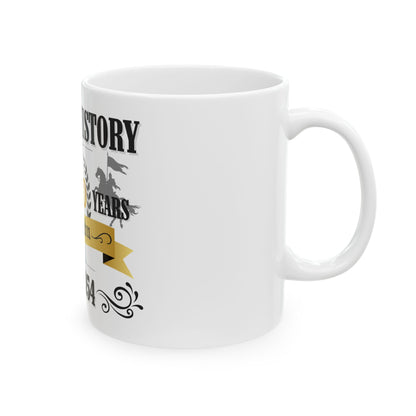FREE SHIPPING: St. John 970 Years Anniversary Ceramic Mug – "Making History" Est. 1054