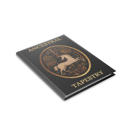 Ancestral Tapestry Hardcover Notebook — Unicorn Crest Journal
