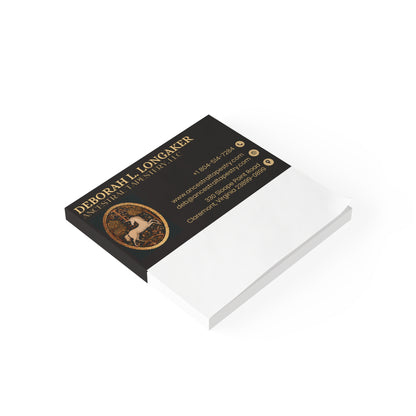 Custom Branded Post-it Note Pads — Personalized Business Contact Sticky Notes