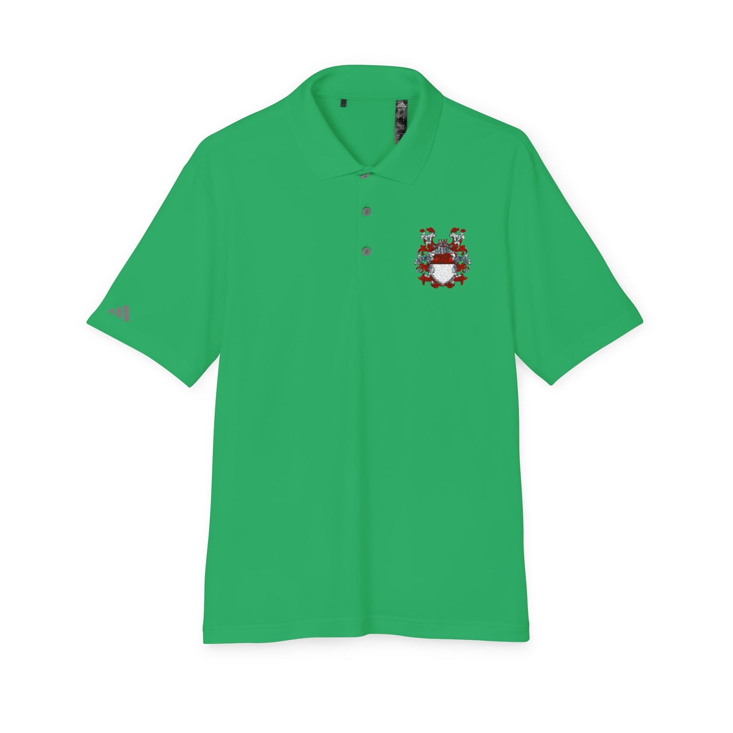 Unisex Performance Polo with Stylish Crest Design, Athletic Shirt for Sports & Everyday Wear, Perfect for Casual Outings, Gifts for Him, Her