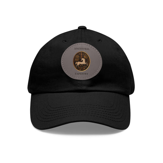 Ancestral Tapestry Vintage Leather Patch Hat