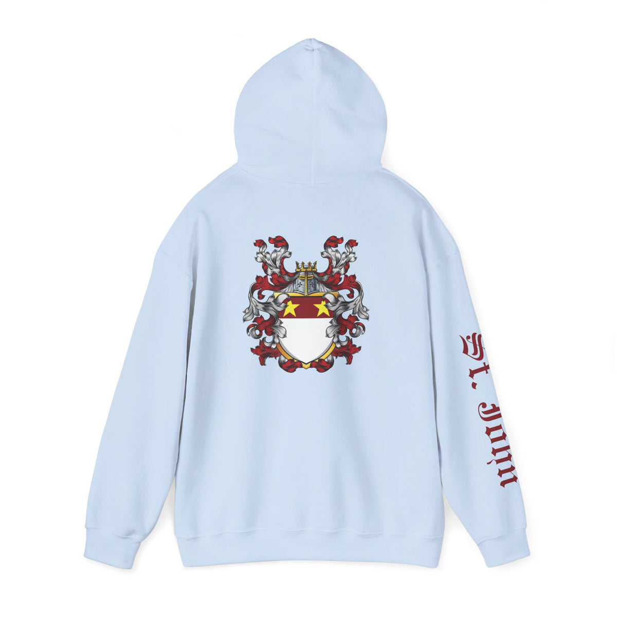 Genealogy Enthusiast Hoodie with St. John Heraldry