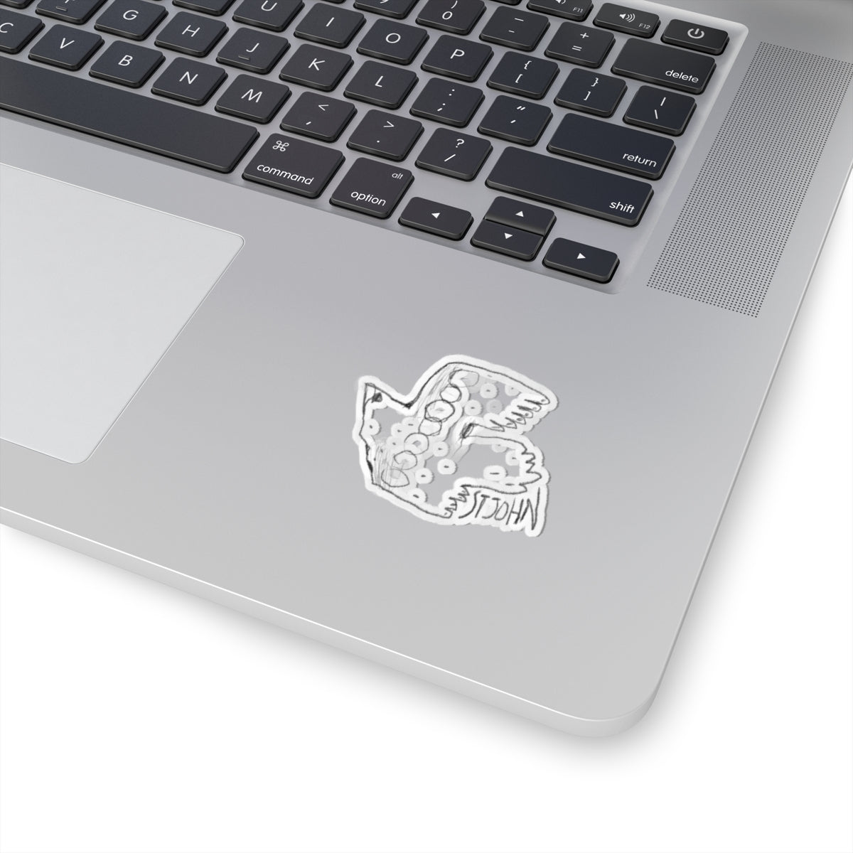 Christopher St. John Art Sketch Kiss-Cut Sticker — Hand-Drawn Whimsical Laptop Decal