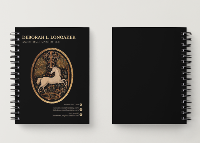 Ancestral Tapestry Spiral Notebooks (1 each) — Signature Client Series