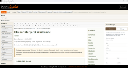 ManuScripted Desktop Pro 1.0 for TNG | WYSIWYG Editor & RSS Feed | Pre-Order
