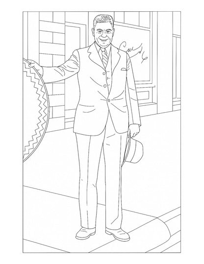 DIGITAL EDITION St. John Coloring Book: Family F39 Elton Livingston St. John & Sylvia Vera Farlow