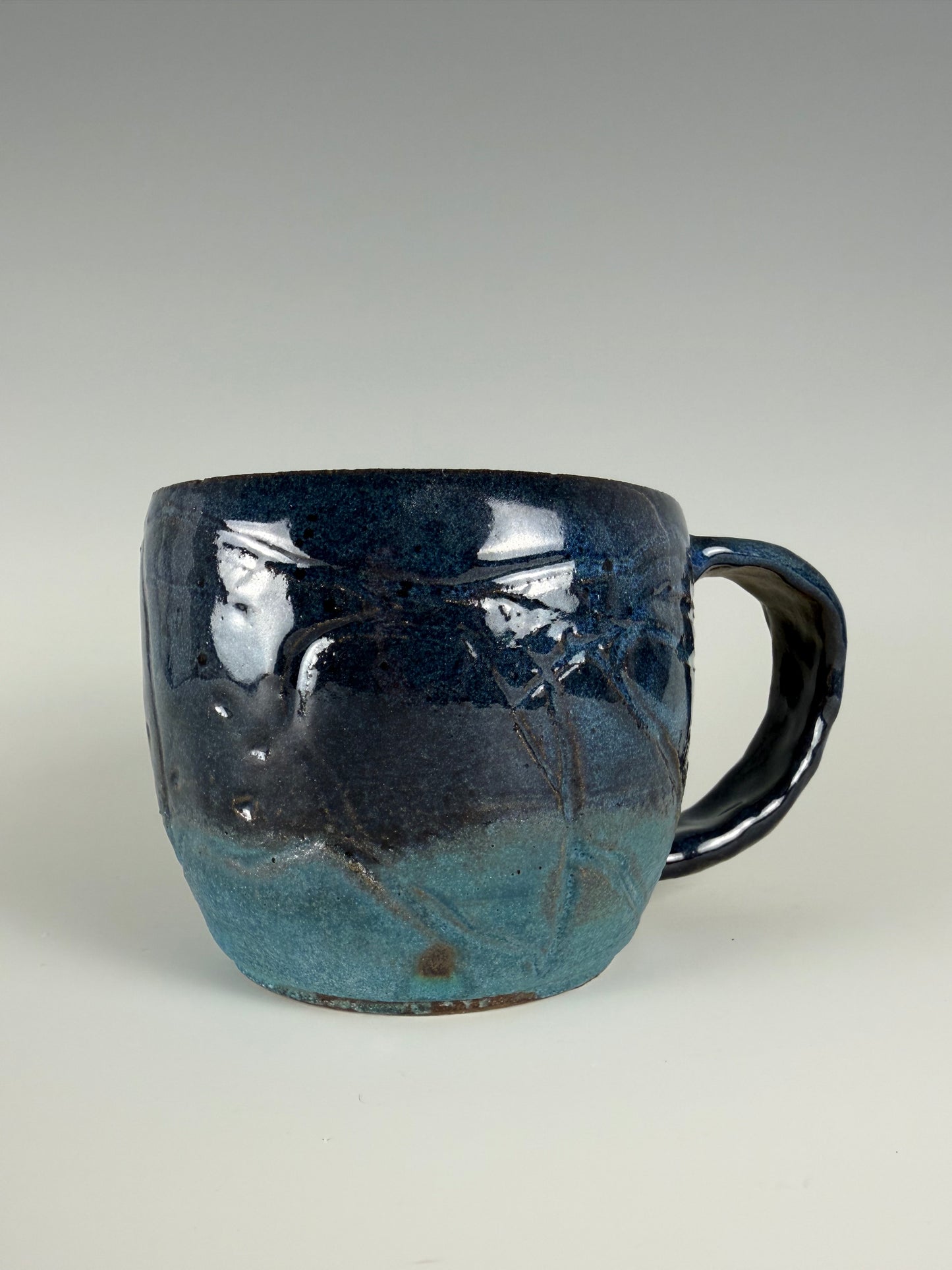 Blue Rabbit Mug (Handmade)