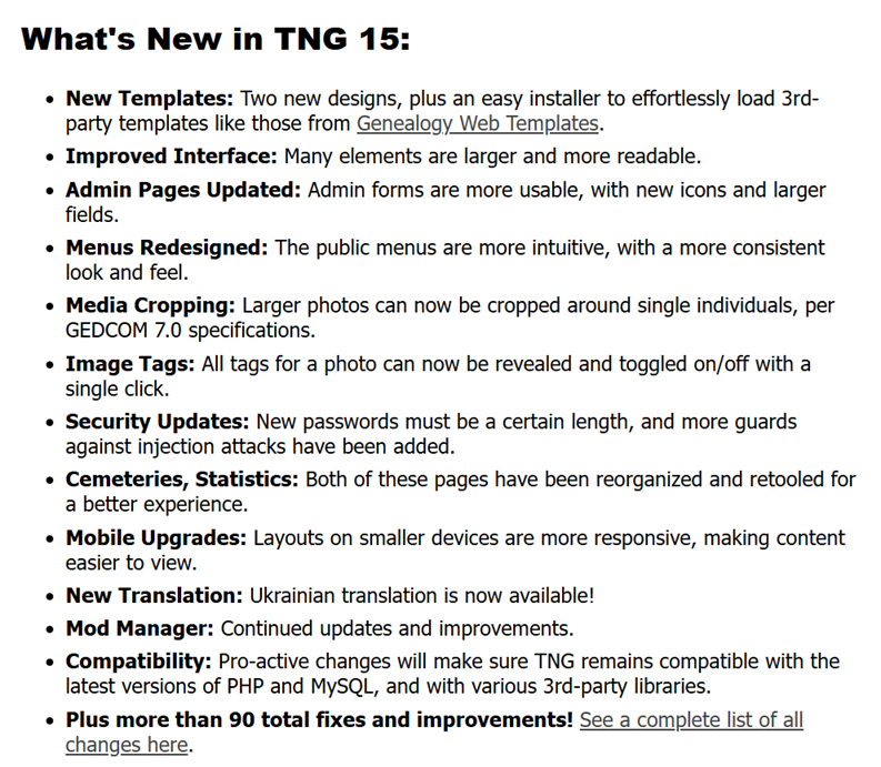 Basic TNG Website Setup