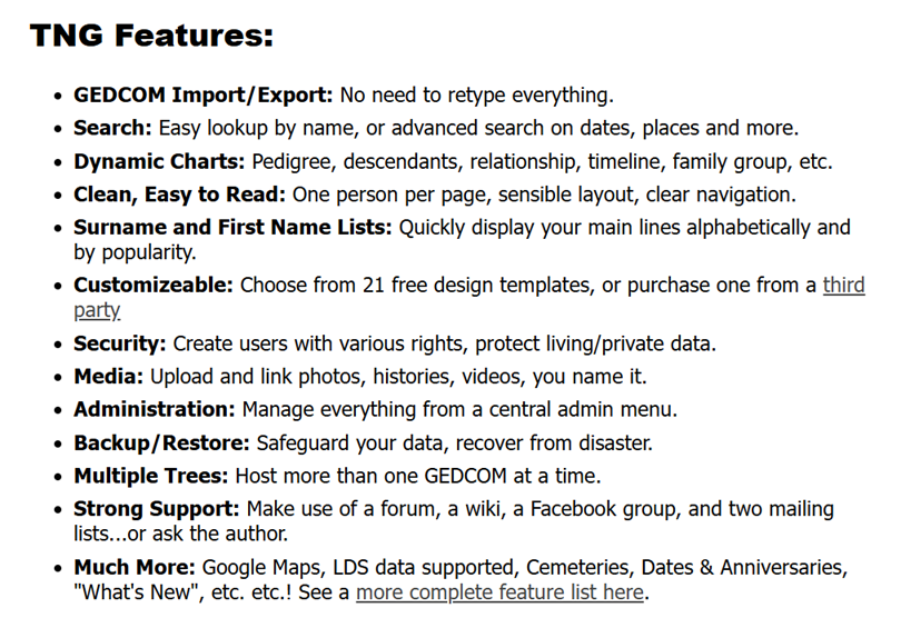 Basic TNG Website Setup