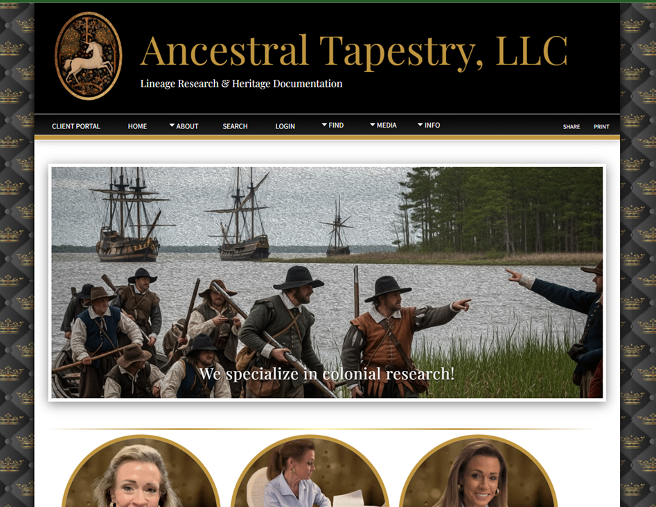 Ancestral Tapestry Website | Custom Page Change Request
