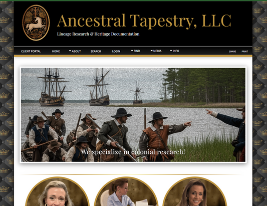 Ancestral Tapestry Website | Theme (Template) Change Request